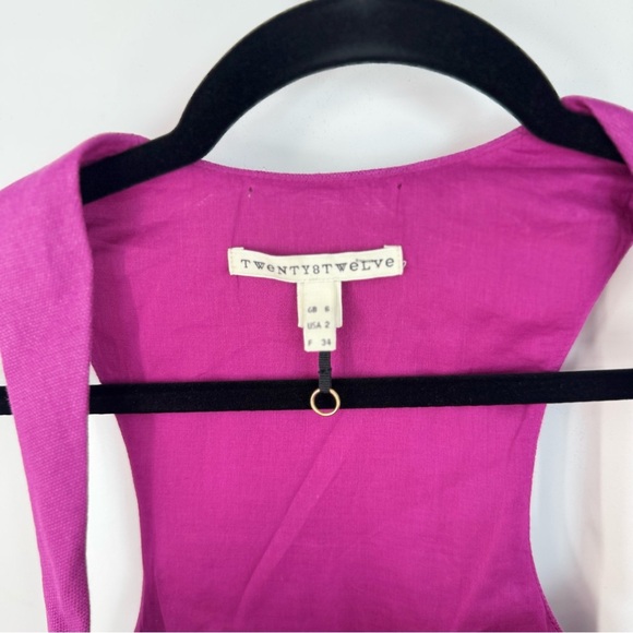 Twenty 8 Twelve Corset Structured Top Purple Princess Fit and Flare Dress - Picture 3 of 5